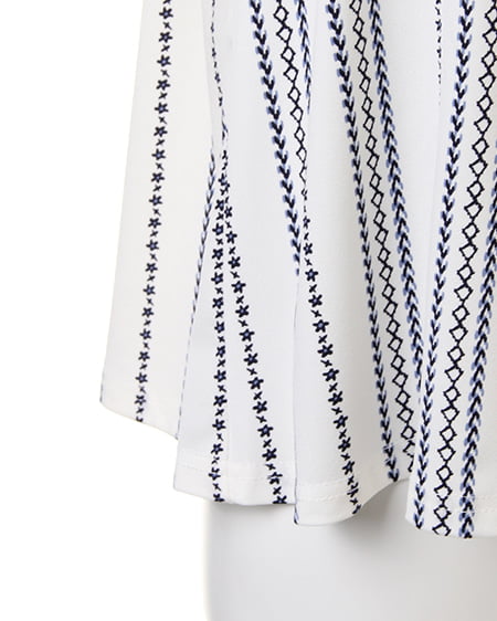 INGNI(イング) エスパンディーエスニック柄オフショル/TOPS オフホワイト/コン