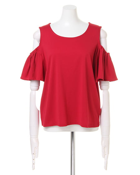 INGNI（イング） エスパンディー肩あきフリル／TOPS ﾎﾞﾙﾄﾞｰ