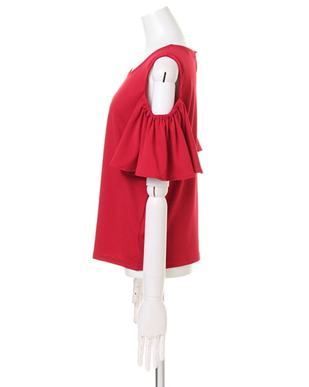 INGNI（イング） エスパンディー肩あきフリル／TOPS ﾎﾞﾙﾄﾞｰ