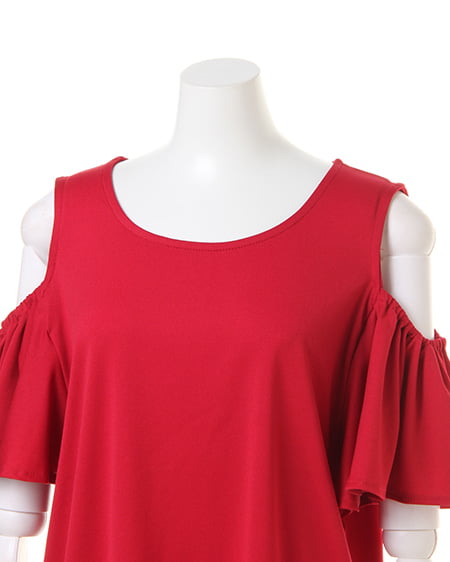 INGNI（イング） エスパンディー肩あきフリル／TOPS ﾎﾞﾙﾄﾞｰ