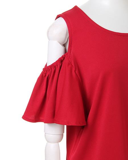 INGNI（イング） エスパンディー肩あきフリル／TOPS ﾎﾞﾙﾄﾞｰ