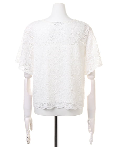 INGNI(イング) レースフレアー袖/TOPS オフホワイト