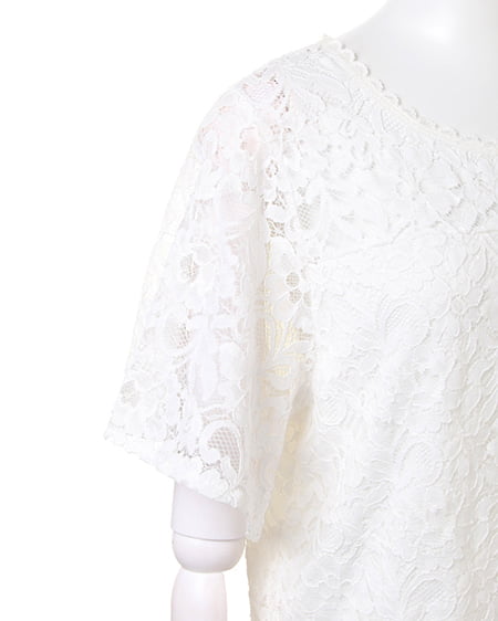 INGNI(イング) レースフレアー袖/TOPS オフホワイト