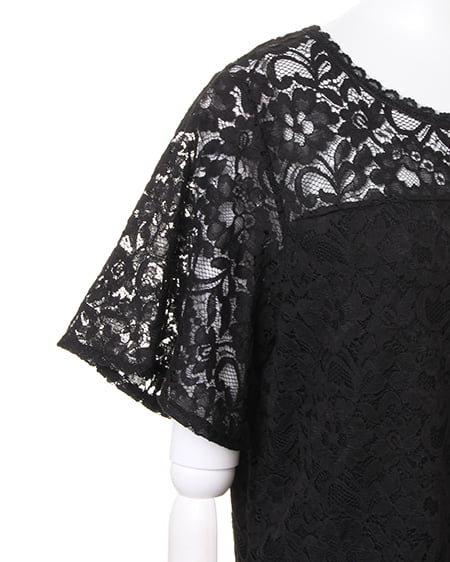 INGNI（イング） レースフレアー袖／TOPS ｸﾛ