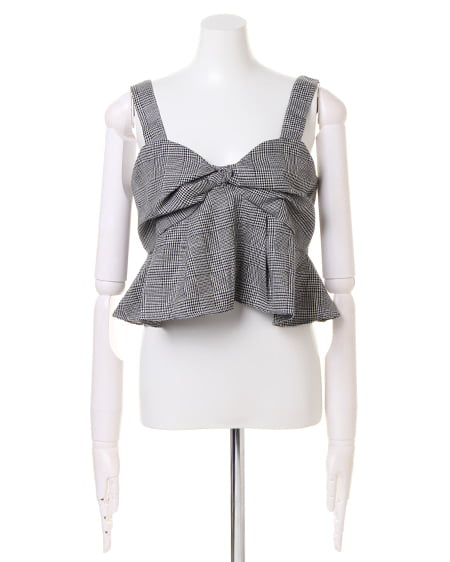 INGNI（イング） グレンチェック柄ビスチェ ｸﾞﾚﾝﾁｪｯｸ