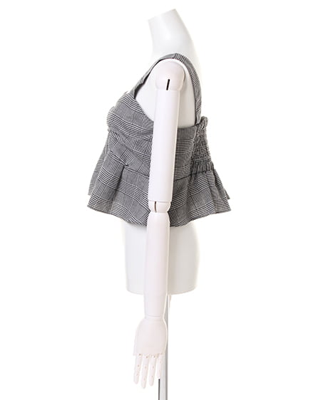 INGNI（イング） グレンチェック柄ビスチェ ｸﾞﾚﾝﾁｪｯｸ