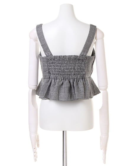 INGNI（イング） グレンチェック柄ビスチェ ｸﾞﾚﾝﾁｪｯｸ