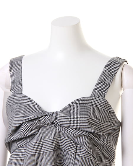 INGNI（イング） グレンチェック柄ビスチェ ｸﾞﾚﾝﾁｪｯｸ