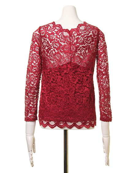 INGNI（イング） スカラップレース長袖／TOPS ﾎﾞﾙﾄﾞｰ