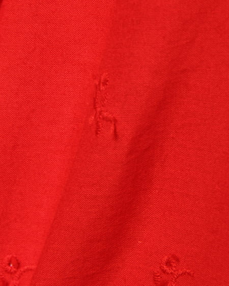 INGNI(イング) 綿レース肩開きオフショル/TOPS アカ