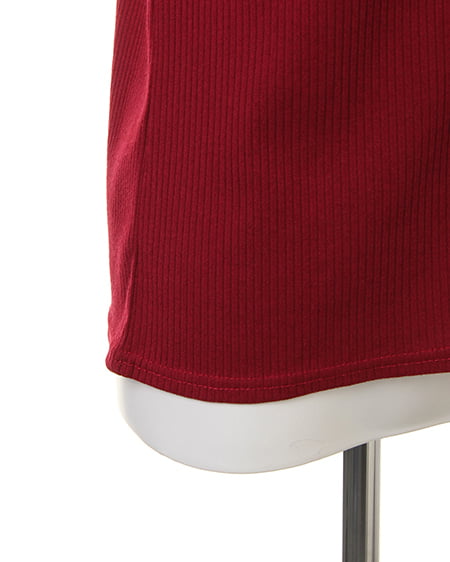 INGNI（イング） ヨークシアーリブハイネック7分袖 ﾎﾞﾙﾄﾞｰ