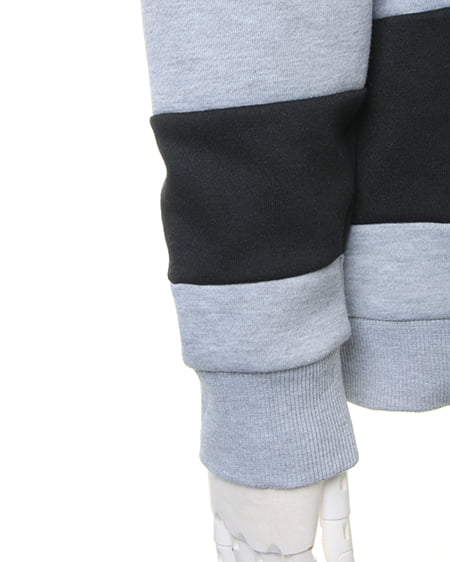 INGNI（イング） 袖ラインパーカー／チュニック ｸﾞﾚｰ/ｵﾌﾎﾜｲﾄ