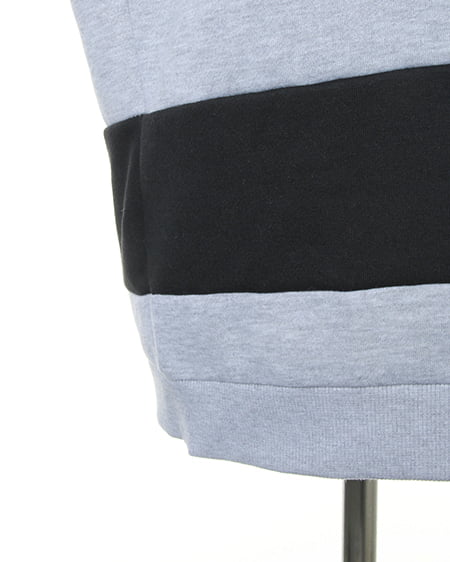 INGNI（イング） 袖ラインパーカー／チュニック ｸﾞﾚｰ/ｵﾌﾎﾜｲﾄ