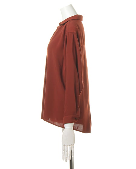 INGNI（イング） 抜き衿スキッパー長袖／シャツ ﾃﾗｺｯﾀ