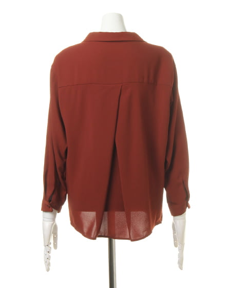 INGNI（イング） 抜き衿スキッパー長袖／シャツ ﾃﾗｺｯﾀ