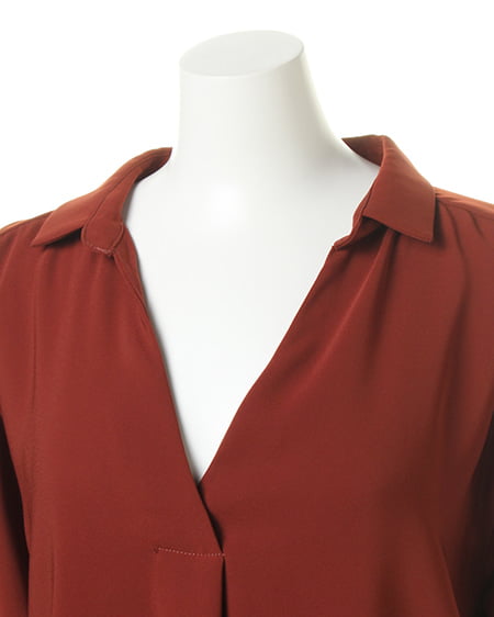 INGNI（イング） 抜き衿スキッパー長袖／シャツ ﾃﾗｺｯﾀ