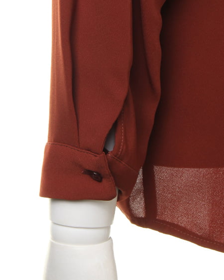 INGNI（イング） 抜き衿スキッパー長袖／シャツ ﾃﾗｺｯﾀ