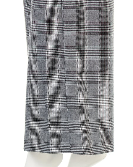 INGNI（イング） サッシュ付グレンチェック柄ワイド／パンツ ｸﾞﾚﾝﾁｪｯｸ