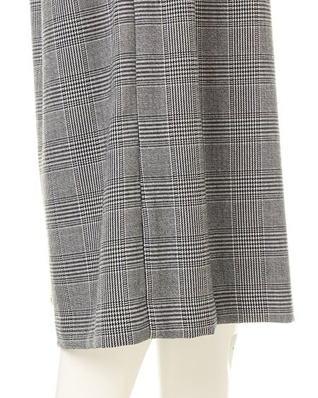 INGNI（イング） ベルト付グレンチェック柄ガウチョ／パンツ ｸﾞﾚﾝﾁｪｯｸ