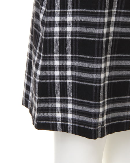 INGNI(イング) チェック柄コクーン/スカート クロ