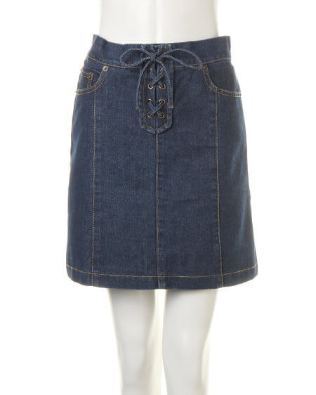 INGNI（イング） 前レースUP台形／スカート ﾃﾞﾆﾑ/ｺﾝ