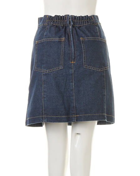 INGNI（イング） 前レースUP台形／スカート ﾃﾞﾆﾑ/ｺﾝ