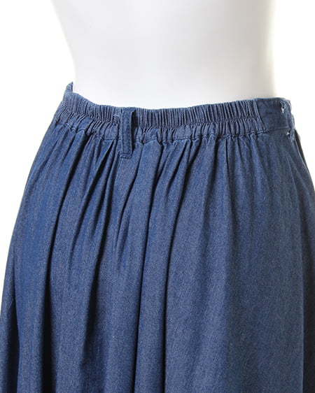 INGNI（イング） 共生地サッシュ付Peツイルイレヘム／スカート ﾃﾞﾆﾑ/ﾌﾞﾙｰ