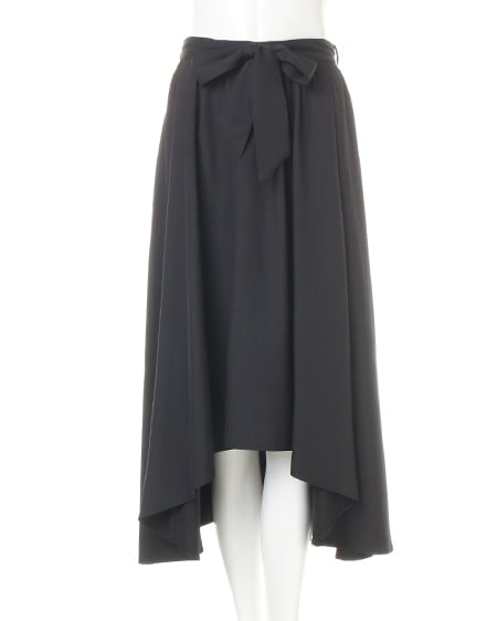 INGNI(イング) 共生地サッシュ付Peツイルイレヘム／スカート クロ