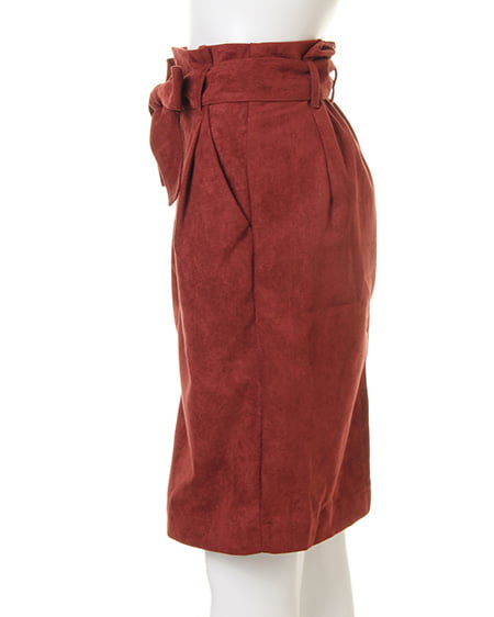 INGNI（イング） サッシュ付スエードIライン／スカート ﾃﾗｺｯﾀ