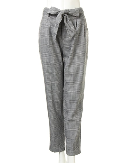 INGNI（イング） テーパードパンツ ｸﾞﾚﾝﾁｪｯｸ