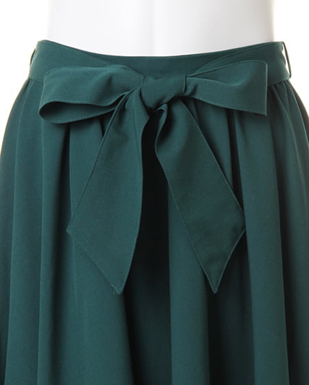 INGNI（イング） サッシュ付TRイレヘム／スカート ｸﾞﾘｰﾝ