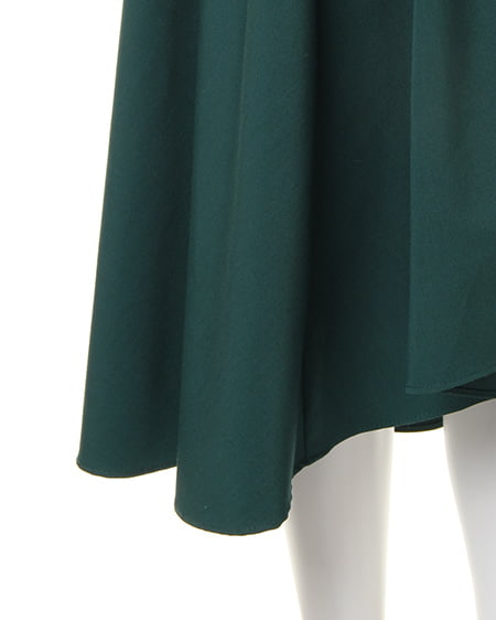 INGNI（イング） サッシュ付TRイレヘム／スカート ｸﾞﾘｰﾝ