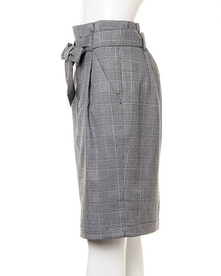 INGNI（イング） サッシュ付グレンチェックタイト／スカート ｸﾞﾚﾝﾁｪｯｸ