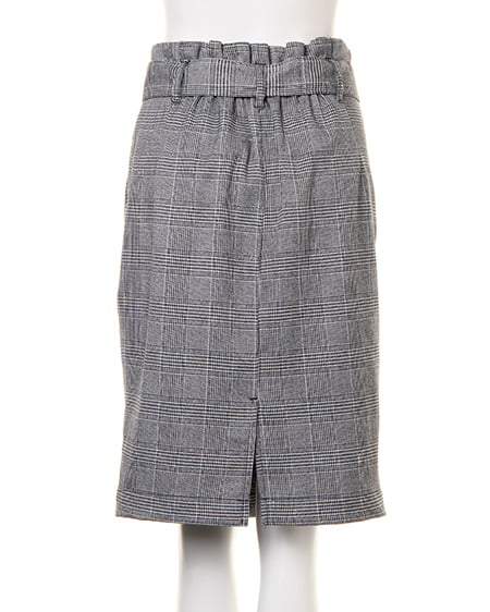 INGNI（イング） サッシュ付グレンチェックタイト／スカート ｸﾞﾚﾝﾁｪｯｸ