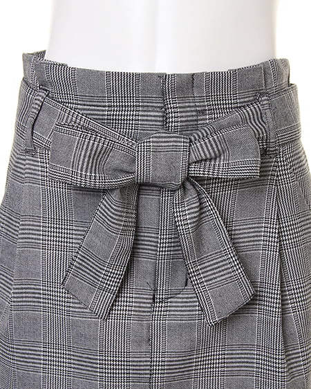 INGNI（イング） サッシュ付グレンチェックタイト／スカート ｸﾞﾚﾝﾁｪｯｸ