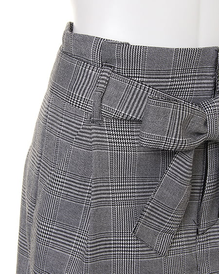 INGNI（イング） サッシュ付グレンチェックタイト／スカート ｸﾞﾚﾝﾁｪｯｸ