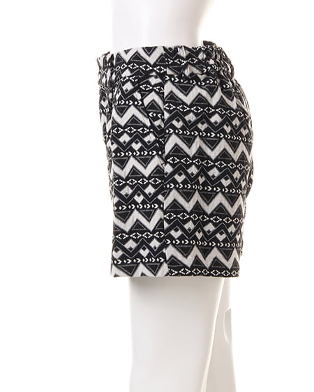 INGNI（イング） 柄ショートパンツ ｸﾛ/B