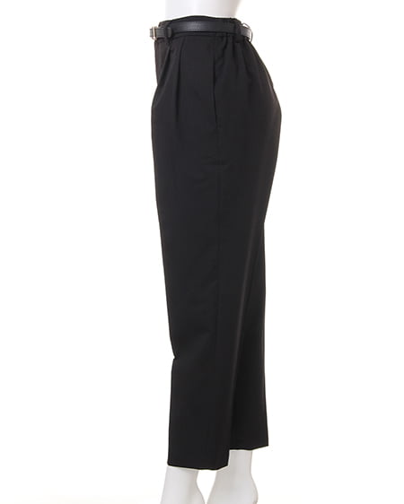 INGNI(イング) ベルト付テーパード/パンツ クロ/A