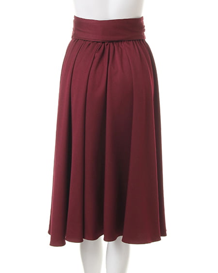 INGNI（イング） サッシュ付TRシャーリングミディ／スカートA ﾎﾞﾙﾄﾞｰ