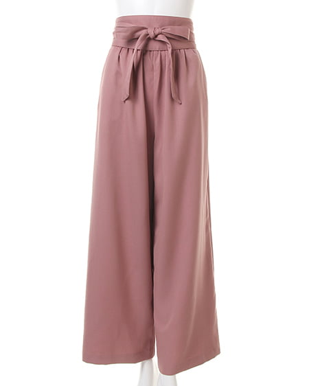 INGNI(イング) サッシュ付TRワイド/パンツ ピンク/A