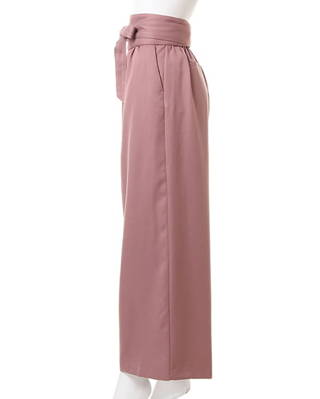 INGNI(イング) サッシュ付TRワイド/パンツ ピンク/A