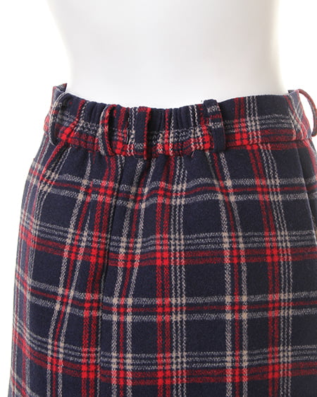 INGNI（イング） ベルト付チェック柄台形／スカート ｺﾝ/ﾁｪｯｸ