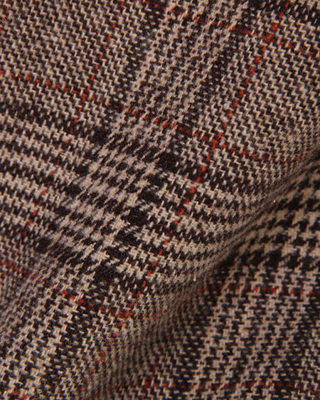 INGNI（イング） 共ベルト付グレンチェックナロー／スカート ﾌﾞﾗｳﾝ/ﾁｪｯｸ