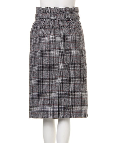 INGNI（イング） 共ベルト付グレンチェックナロー／スカート ｸﾞﾚﾝﾁｪｯｸ