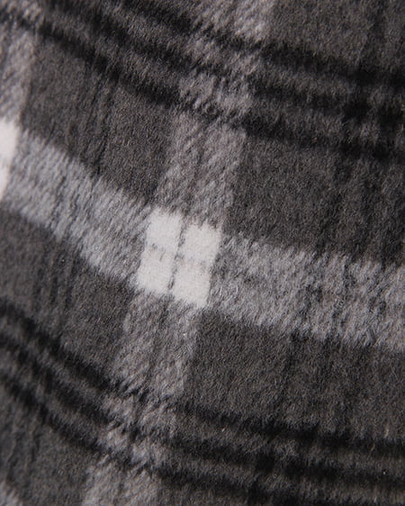 INGNI(イング) シャギーチェックショート/パンツ グレー/チェック