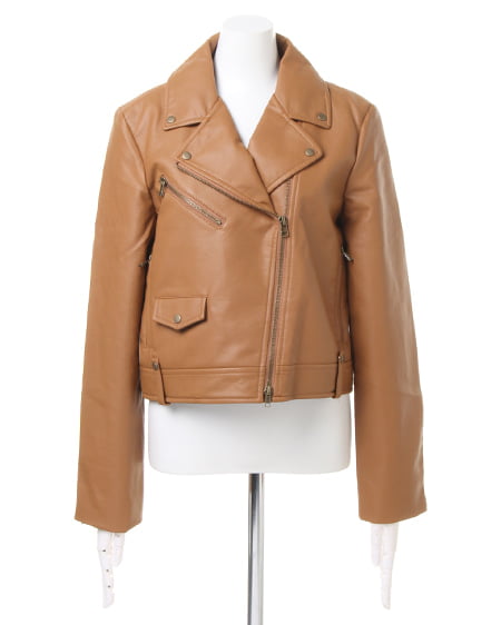 INGNI（イング） ライダースジャケット ｷｬﾒﾙ