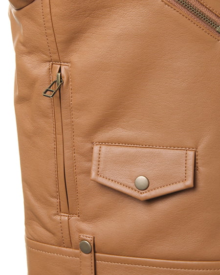 INGNI（イング） ライダースジャケット ｷｬﾒﾙ