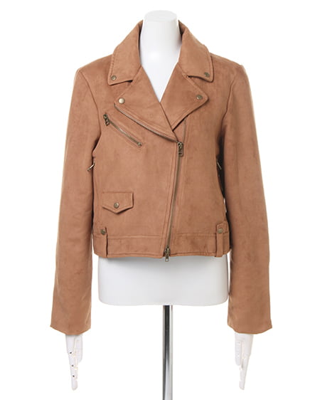 INGNI(イング) フェイクスウェードライダース キャメル