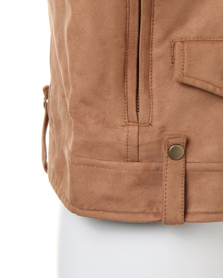 INGNI(イング) フェイクスウェードライダース キャメル