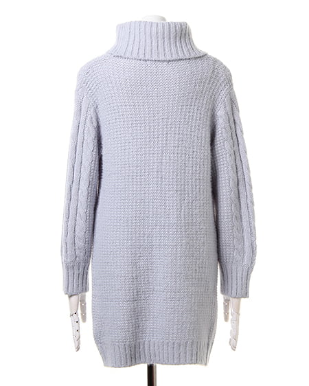 INGNI（イング） シャギーケーブルオフタートル／ワンピース ｻｯｸｽ